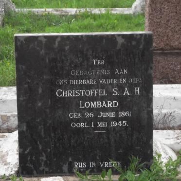 LOMBARD Christoffel S.A.H. 1861-1945