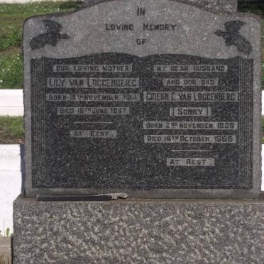 LOGGENBERG Gideon C., van 1909-1955 &amp; Lily 1914-1967