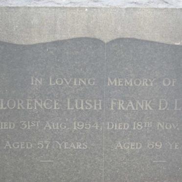 LUSH Frank D. -1955 &amp; Florence -1954