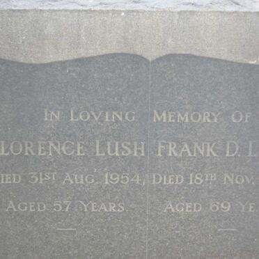LUSH Frank D. -1955 &amp; Florence -1954