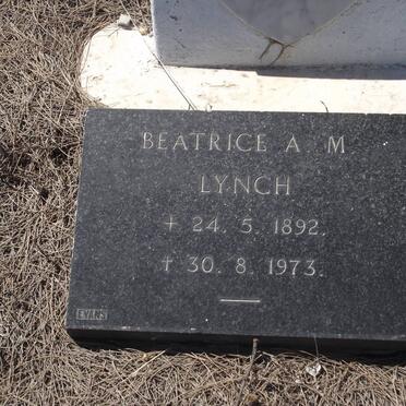 LYNCH Beatrice A.M. 1892-1973