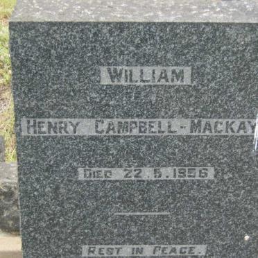 MACKAY William Henry Campbell -1956