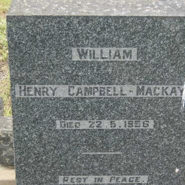 MACKAY William Henry Campbell -1956