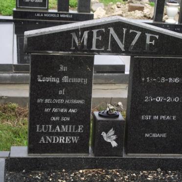 MENZE Lulamile Andrew 1966-2001