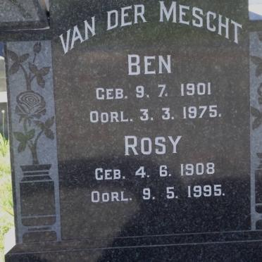 MESCHT Ben, van der 1901-1975 &amp; Rosy 1908-1995