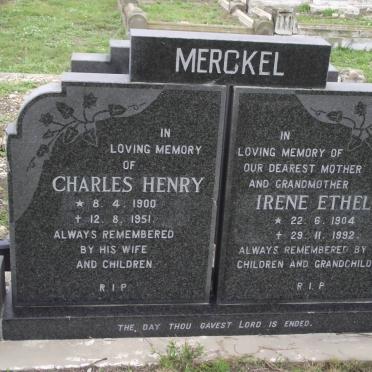 MERCKEL Charles Henry 1900-1951 &amp; Irene Ethel 1904-1992