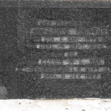 MEINTJES Johannes 1878-1934 :: NEL Ellem M.E. nee MEINTJES 1887-1962