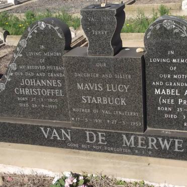 MERWE, van de :: STARBUCK