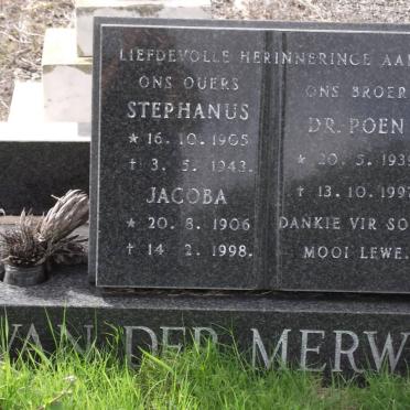 MERWE, van der Surnames :: Vanne