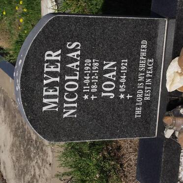 MEYER Nicolaas 1920-1987 &amp; Joan 1921-