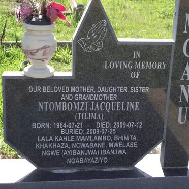 MGANU Ntombomzi Jacqueline 1964-2009