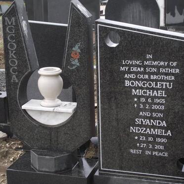 MGCOKOCA Bongoletu Michael 1965-2003 :: MGCOKOCA Siyanda Ndzamela 1990-2011