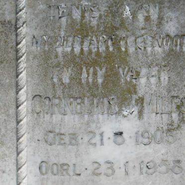 MILES Cornelius J. 1905-1958 