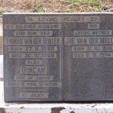 MULLER, van der