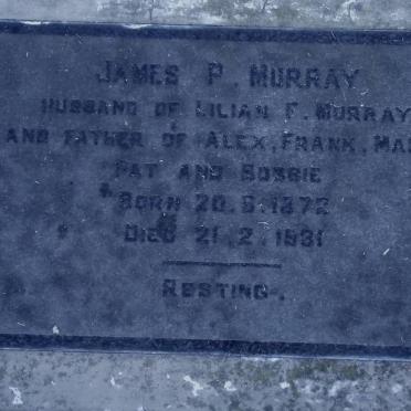 MURRAY James P. 1872-1931