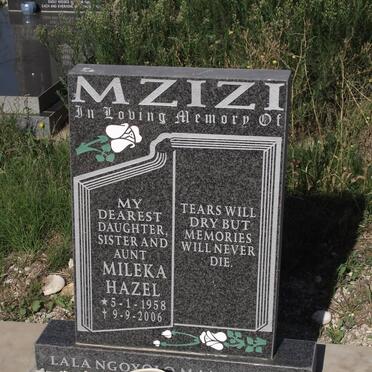 MZIZI Mileka Hazel 1958-2006