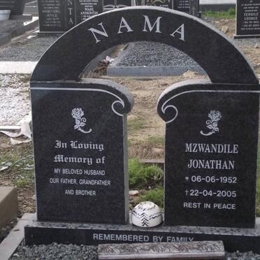 NAMA Mzwandile Jonathan 1952-2005