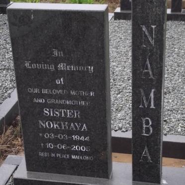 NAMBA Sister Nikhaya 1944-2006