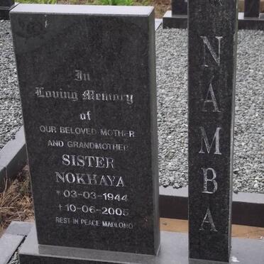 NAMBA Sister Nikhaya 1944-2006