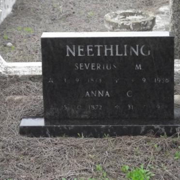 NEETHLING Severius M. 1873-1956 &amp; Anna C. 1872-1964