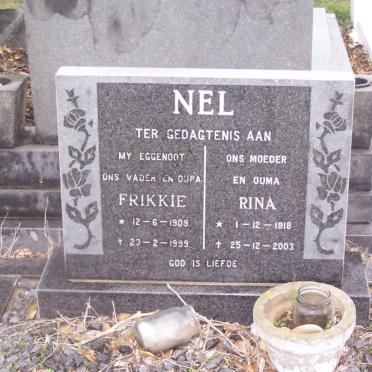 NEL Frikkie 1909-1999 &amp; Rina 1918-2003