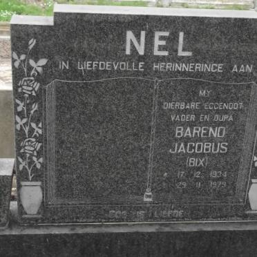 NEL Barend Jacobus 1934-1979