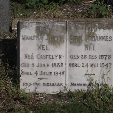 NEL Dirk Johannes 1878-1947 &amp; Martha Jacoba CASTELYN 1888-1940