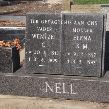 NELL Wentzel C. 1913-1999 &amp; Elena S.M. 1917-1997