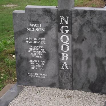 NGQOBA Wati Nelson 1927-1972