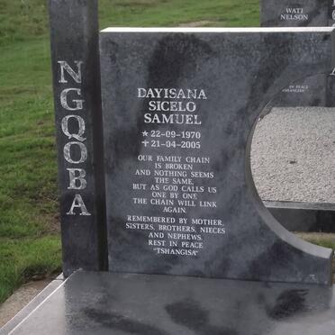NGQOBA Dayisana Sicelo Samuel 1970-2005