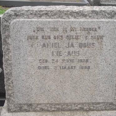 NIEHAUS Daniel Jacobus 1928-1950