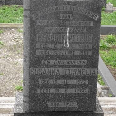 NIEKERK Hendrik Petrus, van 1866-1951 &amp; Susanna Cornelia 1872-1966