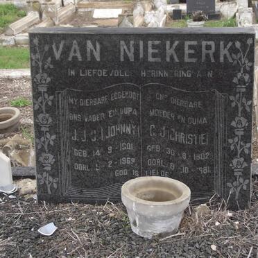 NIEKERK J.J.C., van 1901-1969 &amp; C.J. 1902-1981