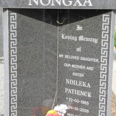 NONGXA Ndileka Patience 1965-2005