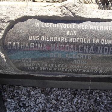NORTJE Catharina Magdalena nee ALBERTS