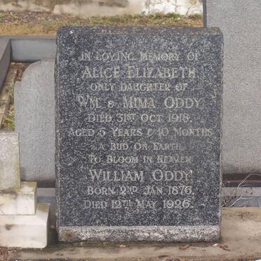ODDY Alice Elizabeth -1918 :: ODDY William 1876-1926