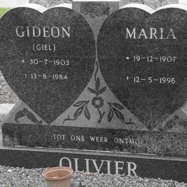 OLIVIER Gideon 1903-1984 &amp; Maria 1907-1996