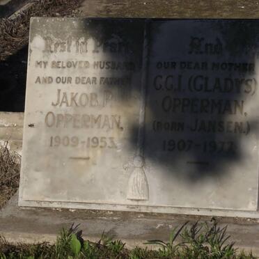 OPPERMAN Jacob P. 1909-1953 &amp; G.G.I. JANSEN 1907-1977