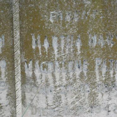 PATON Henry 1880-1929 &amp; Martha Mary Magdalene 1884-1948