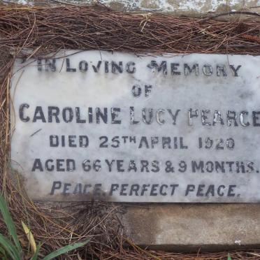 PEARCE Caroline Lucy -1920