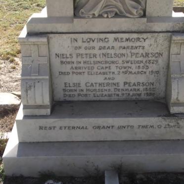 PEARSON Niels Peter 1829-1919 &amp; Elsie Catherine 1852-1939