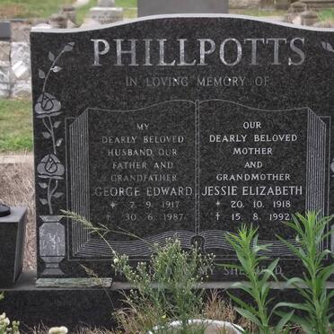 PHILLPOTTS George Edward 1917-1987 &amp; Jessie Elizabeth 1918-1992