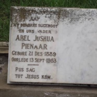 PIENAAR Abel Joshua 1889-1953