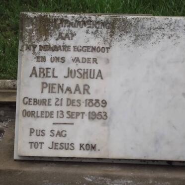 PIENAAR Abel Joshua 1889-1953
