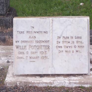 POTGIETER Willie 1917-1951