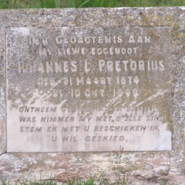 PRETORIUS Johannes L. 1874-1949
