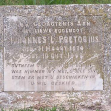 PRETORIUS Johannes L. 1874-1949