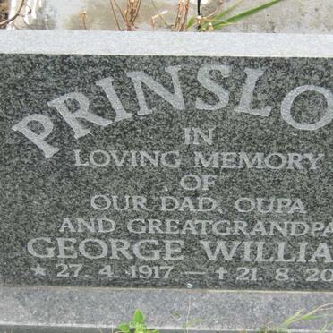 PRINSLOO George William 1917-2000