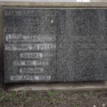 PREEZ Louis Jacobus De Waal, du 1922-1951