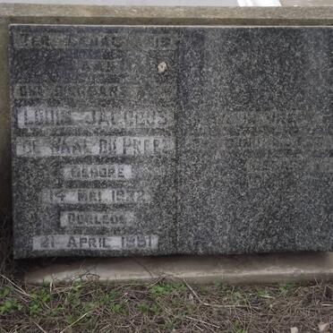 PREEZ Louis Jacobus De Waal, du 1922-1951